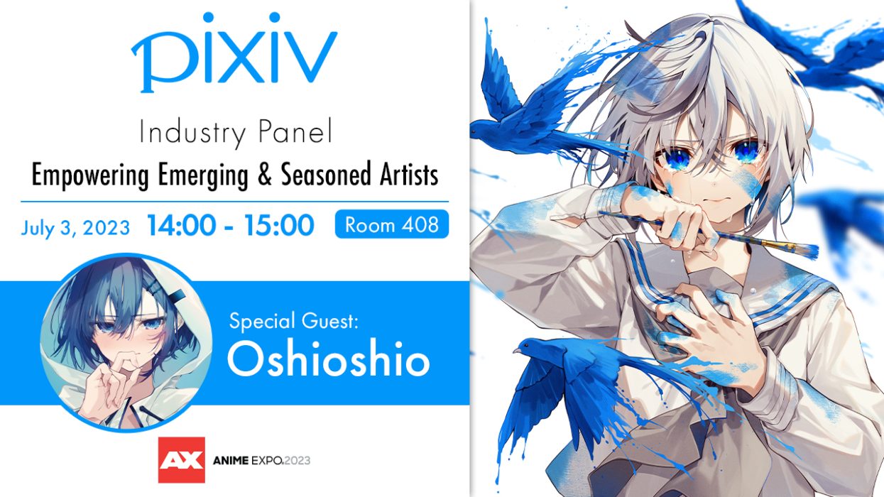 AX2023_pixiv_PanelBanner_oshioshio_1280x720 - Tom Sakuraoka - Anime Expo