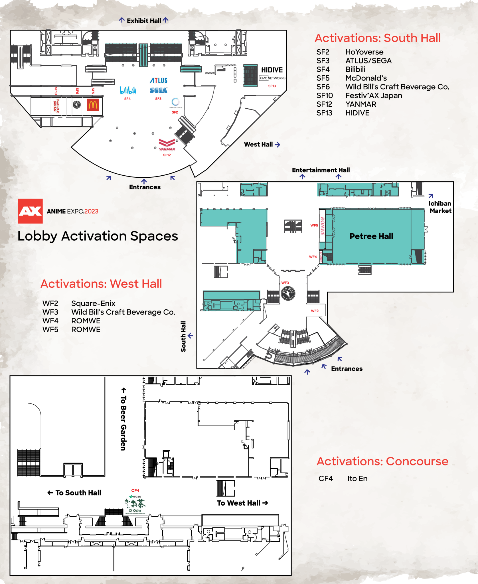 Activation Map Anime Expo