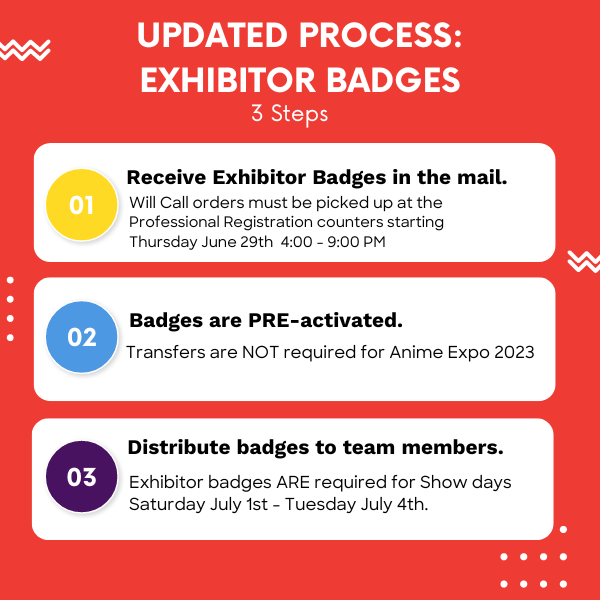 Anime Expo on X Come pick up your AX2023 badge at the Registration Booth  located at the Gilbert Lindsay Plaza You must bring your government issued  photo ID and ShowClix Confirmation number